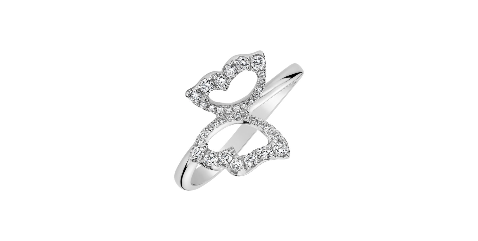 Diamond ring Chatoyant Butterfly