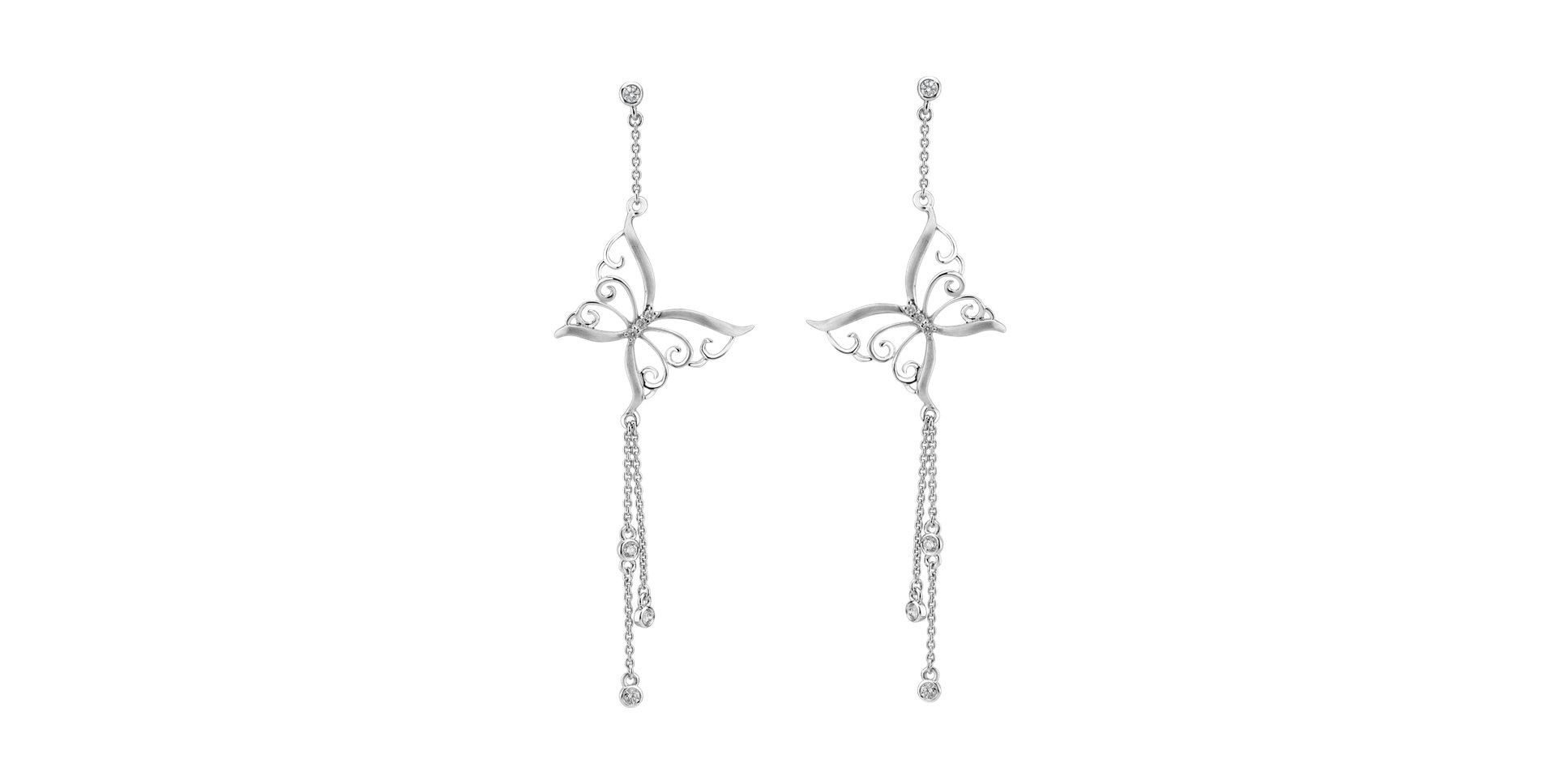Diamond earrings Butterfly Diamond Flight