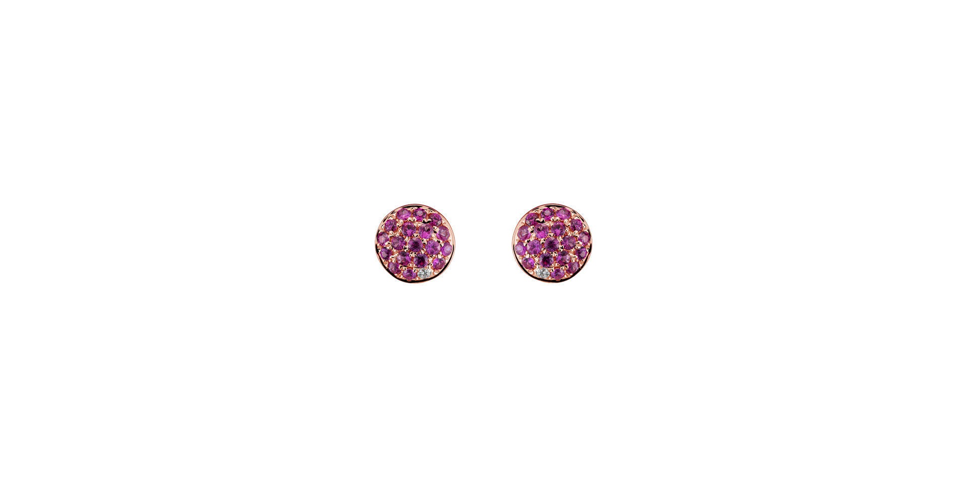 Diamond earrings and Ruby Mophe
