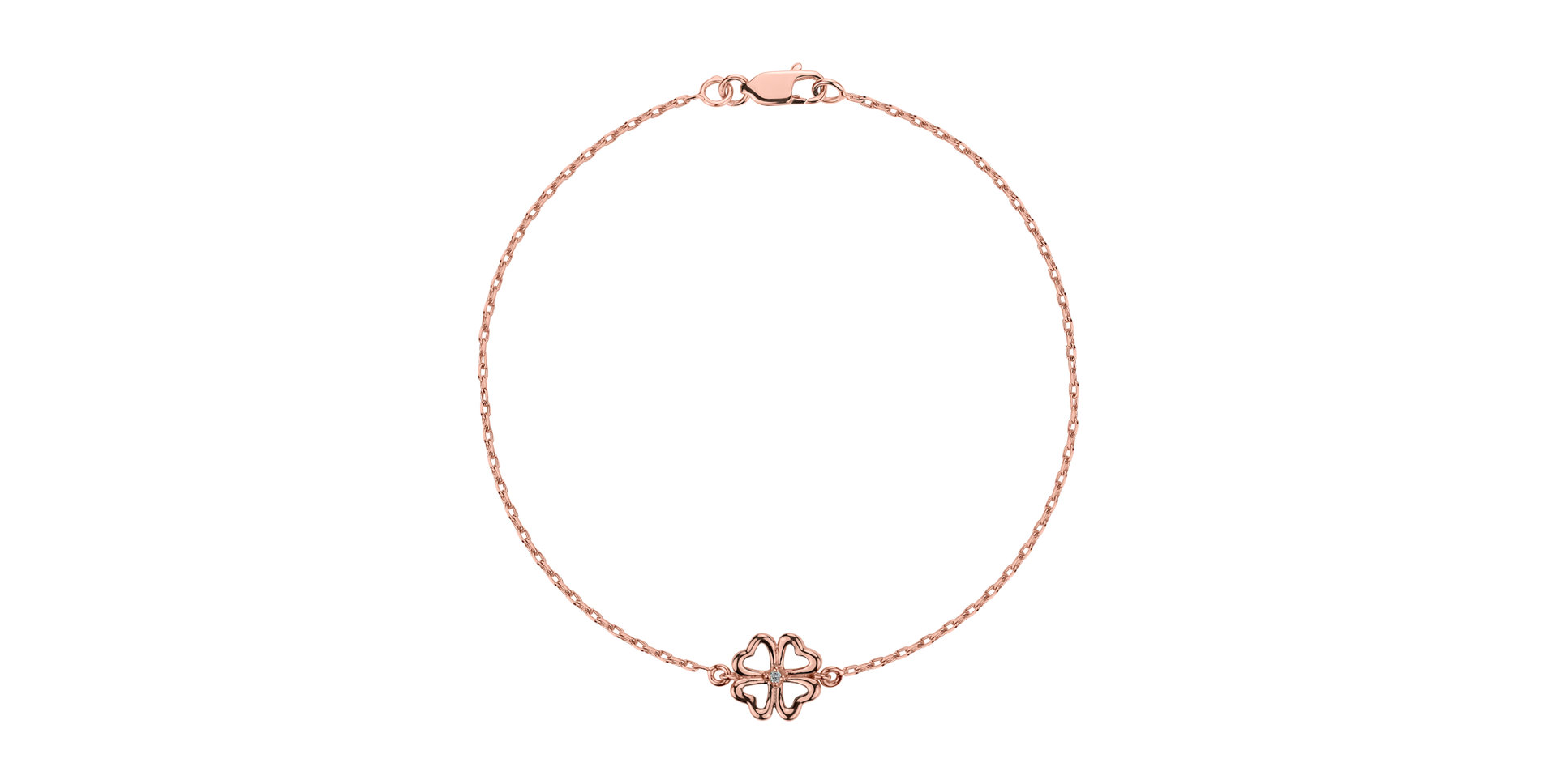 Bracelet with diamonds Rose Luck