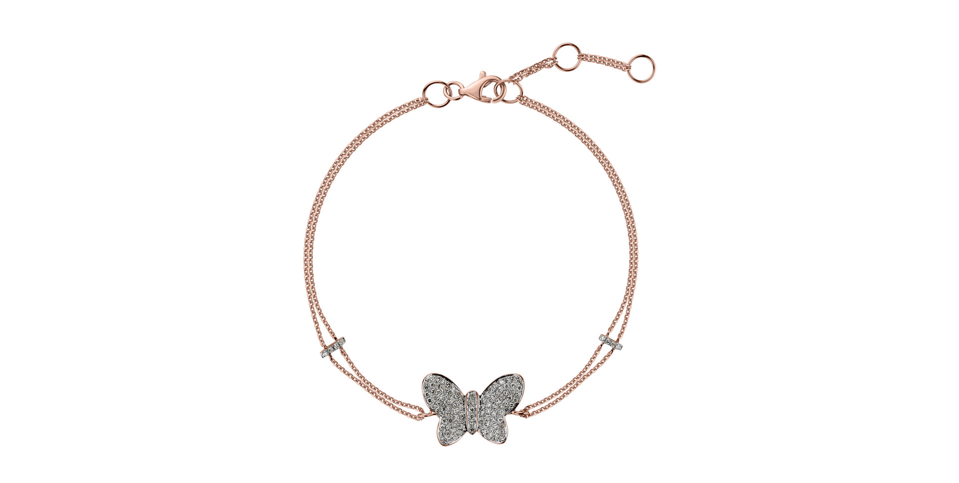Bracelet with diamonds Fancy Wings