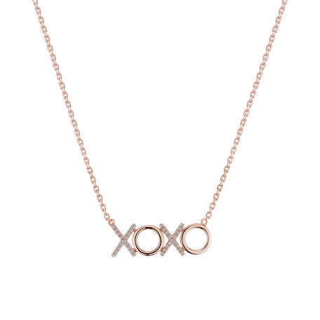 Diamond necklace Tic Tac Toe