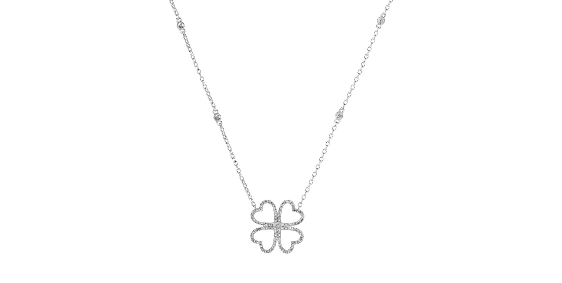 Diamond necklace Cloverleaf Hope