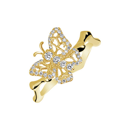 Diamond ring Royal Butterfly