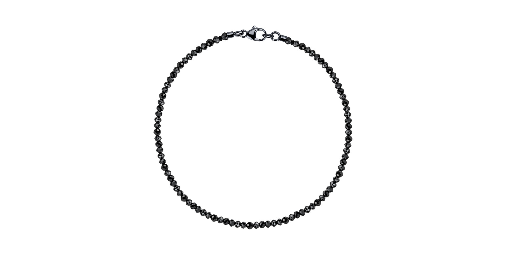 Bracelet with black diamonds Darkness