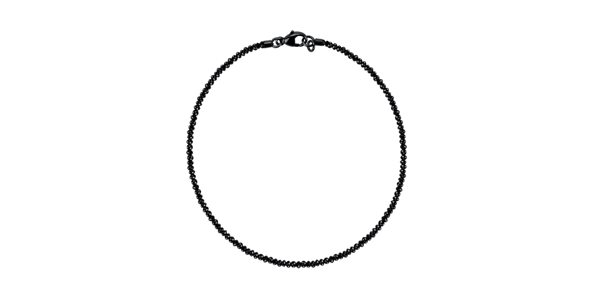 Bracelet with black diamonds Darkness
