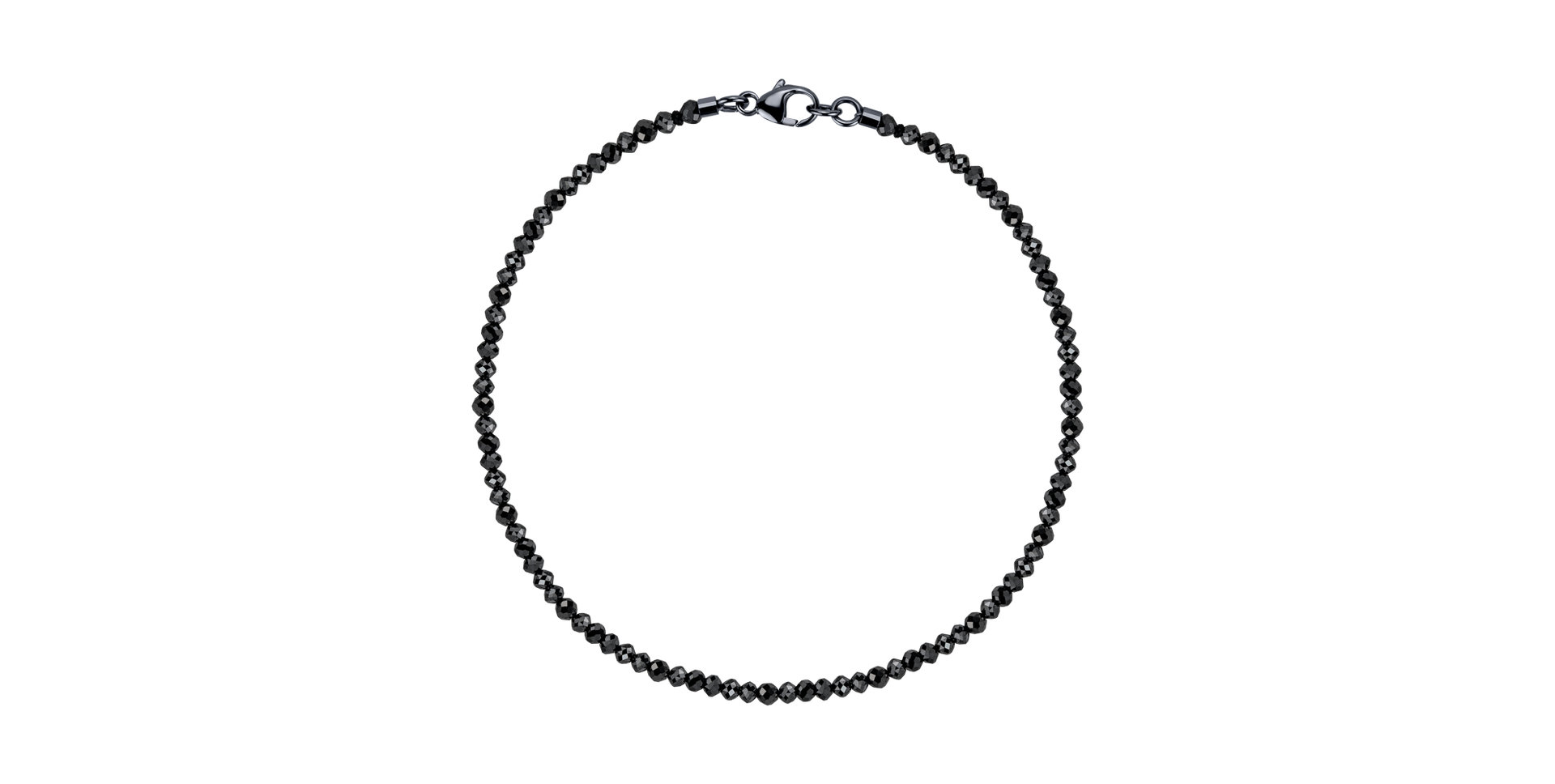 Bracelet with black diamonds Darkness