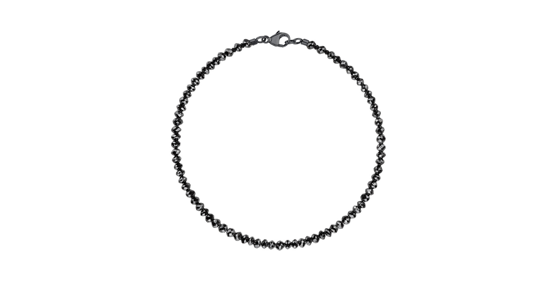 Bracelet with black diamonds Darkness