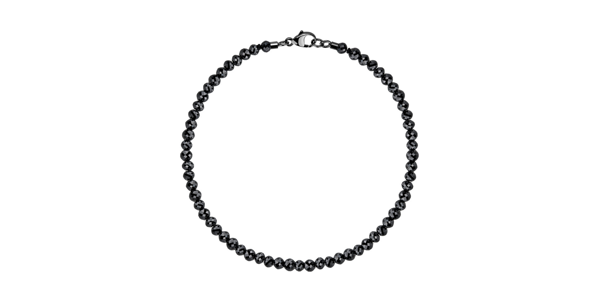 Bracelet with black diamonds Darkness