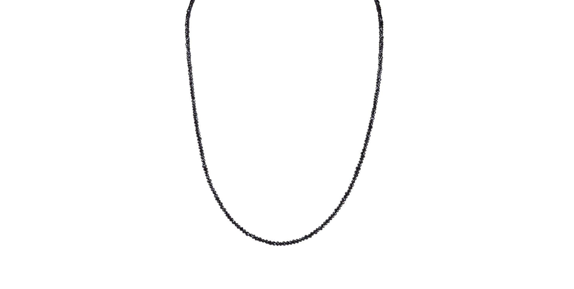 Necklace with black diamonds Night Jewel