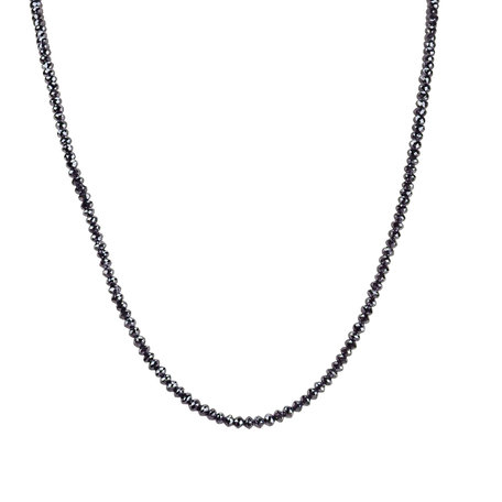 Necklace with black diamonds Night Jewel