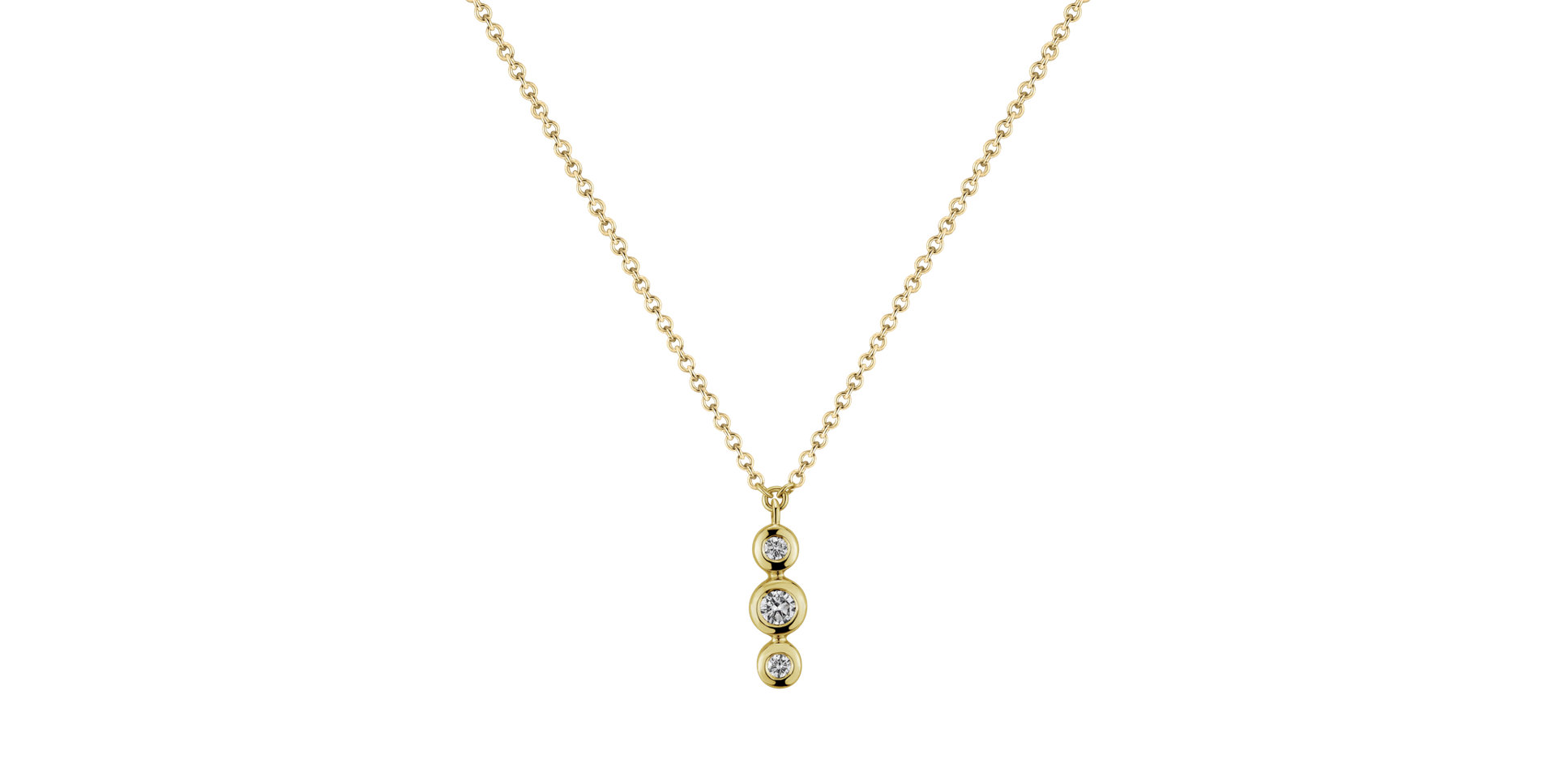 Diamond necklace Waterfall Dots