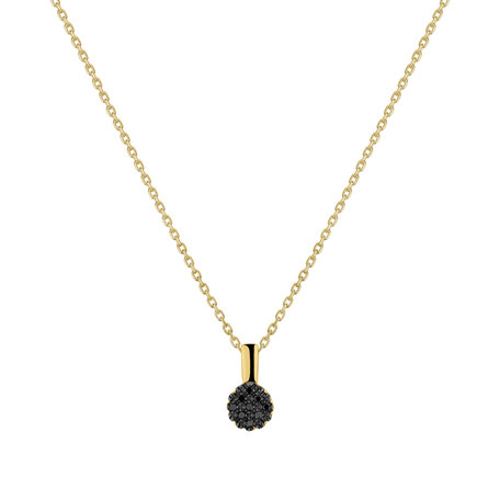 Pendant with black diamonds Radiant Requiem