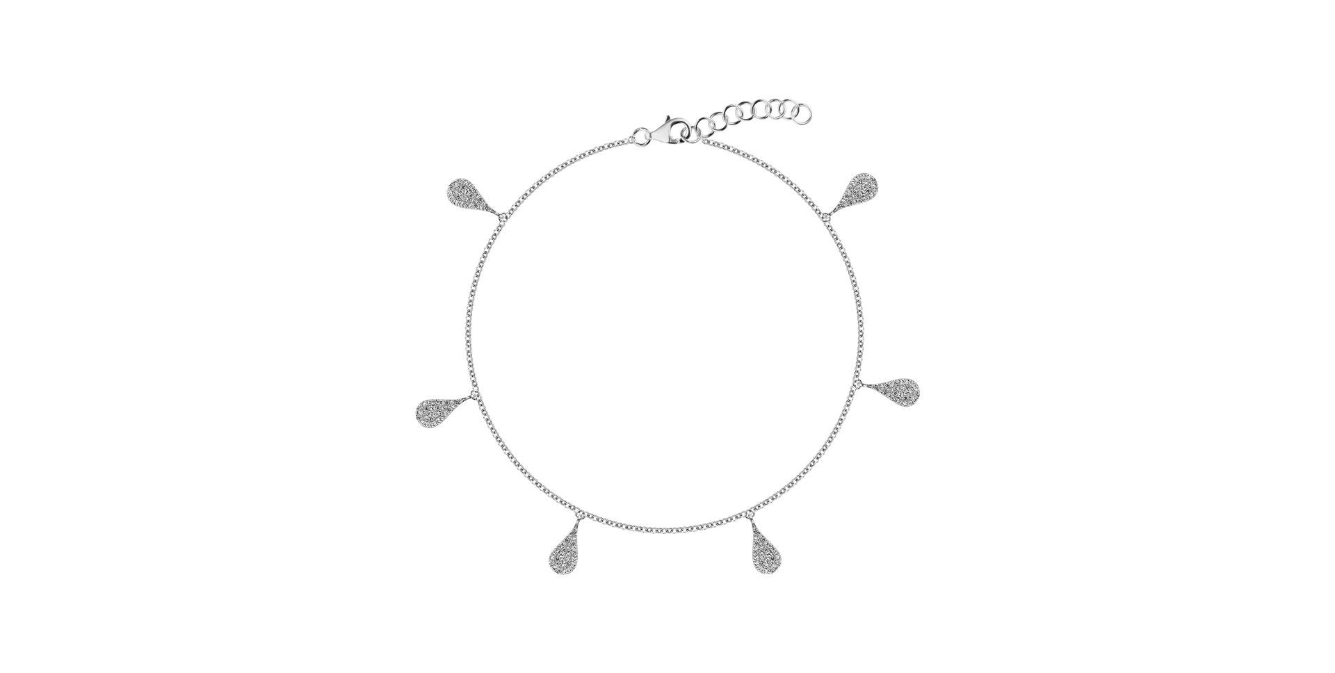 Bracelet with diamonds Pluie