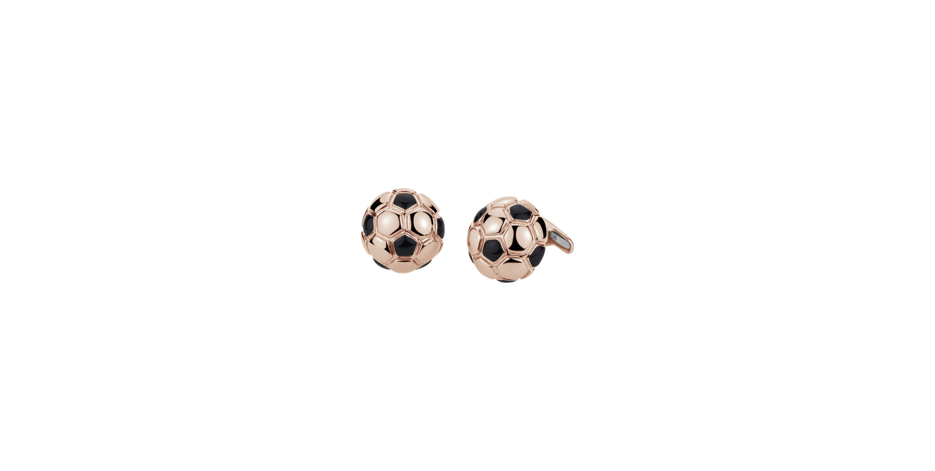 Cufflinks with Enamel Black Magic