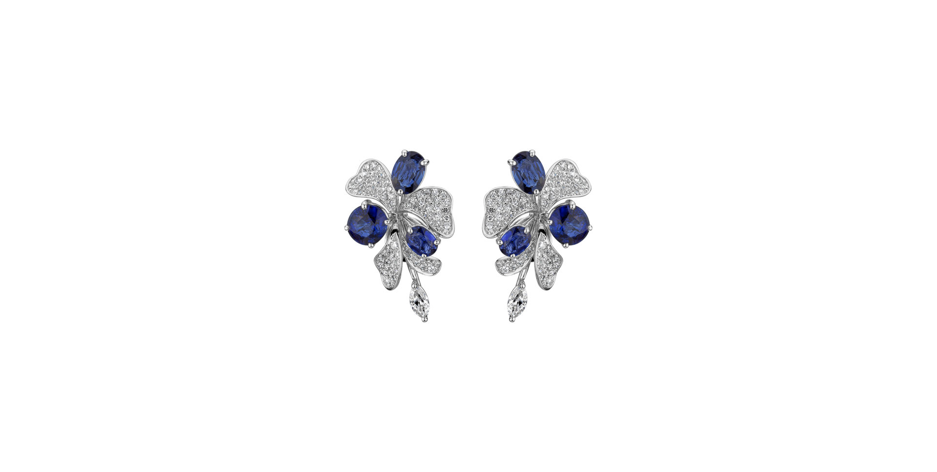 Diamond earrings and Sapphire Czarina Symphony