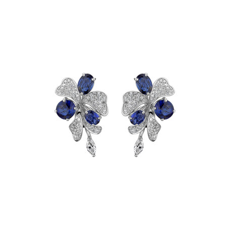 Diamond earrings and Sapphire Czarina Symphony