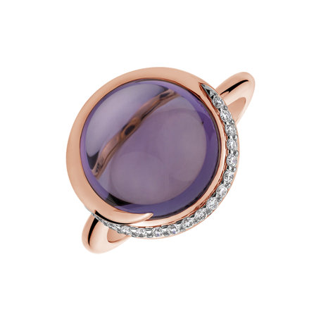 Diamond rings with Amethyst Dream Opera