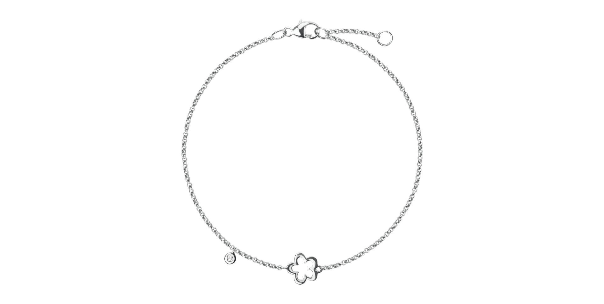 Diamond bracelet Glamour Flower