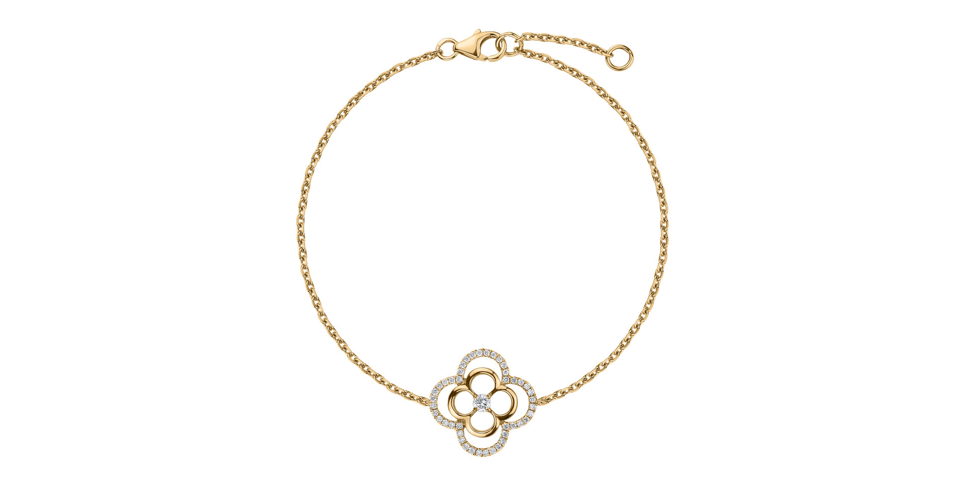 Bracelet with diamonds Strelitzia