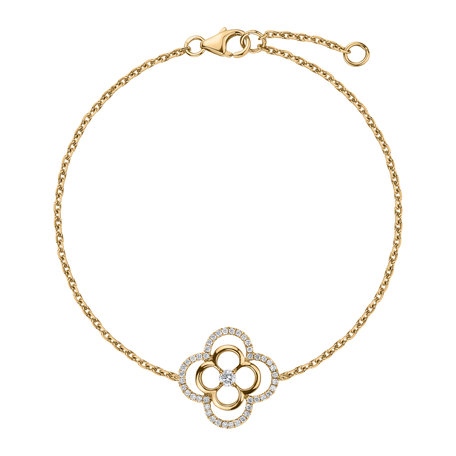 Bracelet with diamonds Strelitzia
