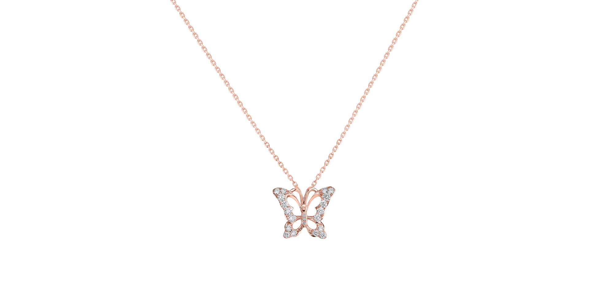 Diamond pendant Butterfly Gem
