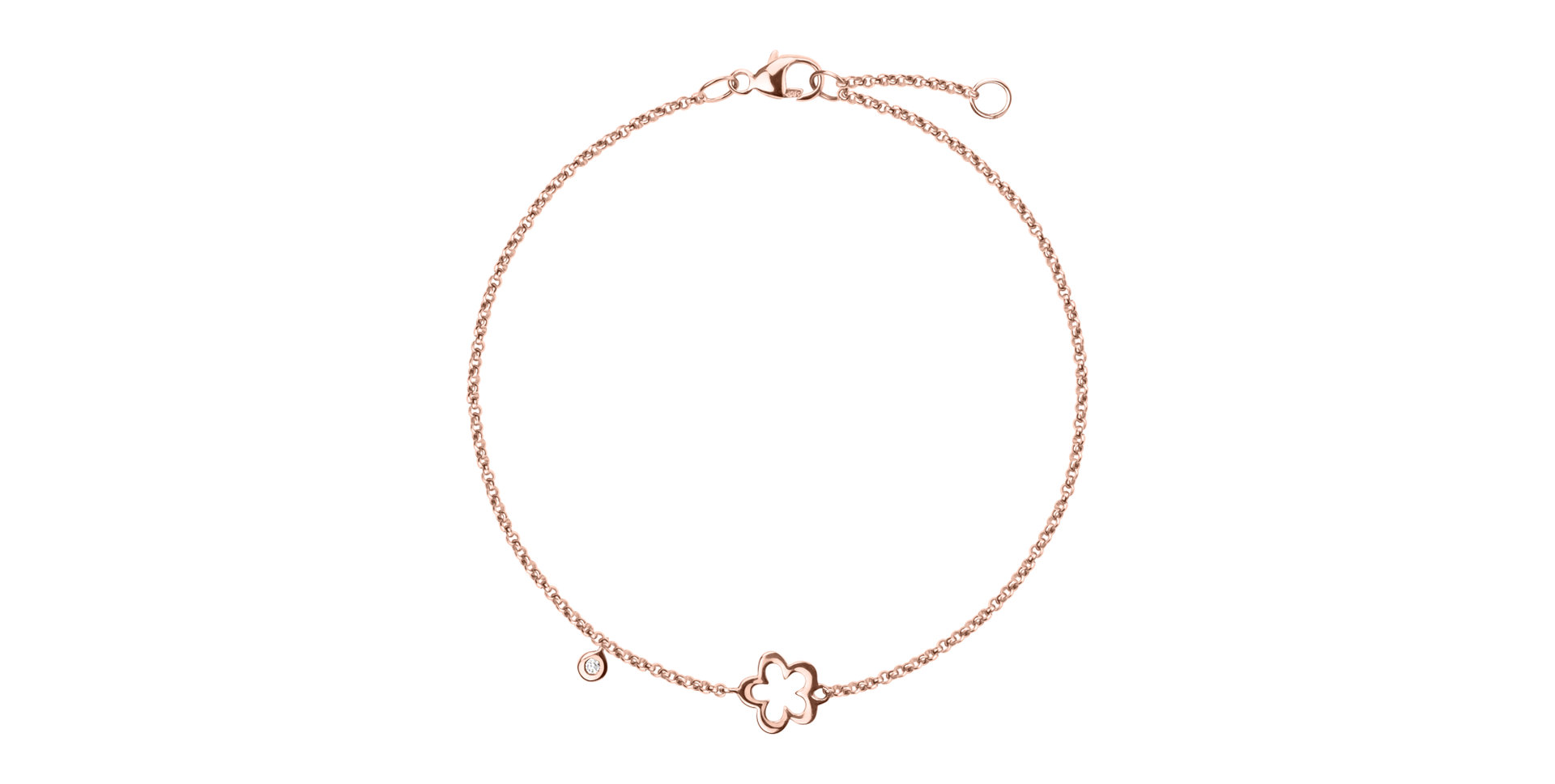 Diamond bracelet Glamour Flower