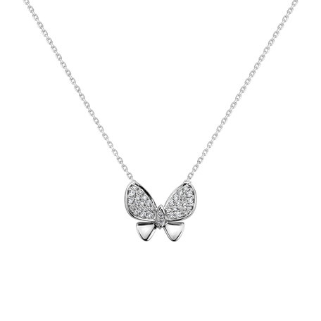 Diamond pendant Butterfly Night