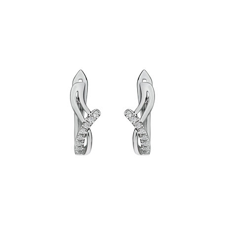 Diamond earrings Elegant Line