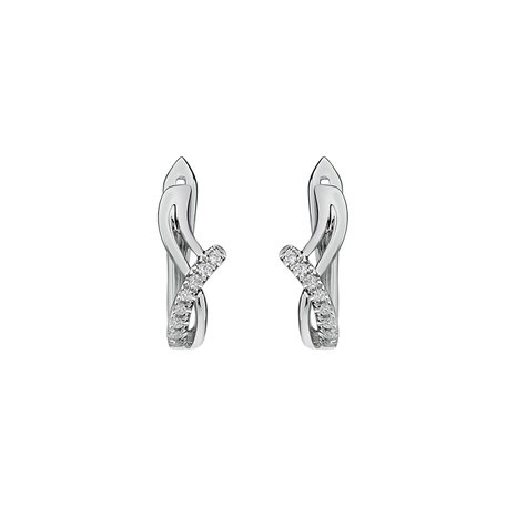 Diamond earrings Elegant Line