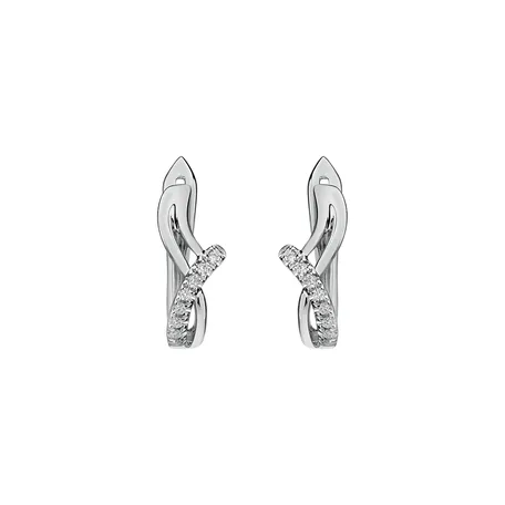Diamond earrings Elegant Line