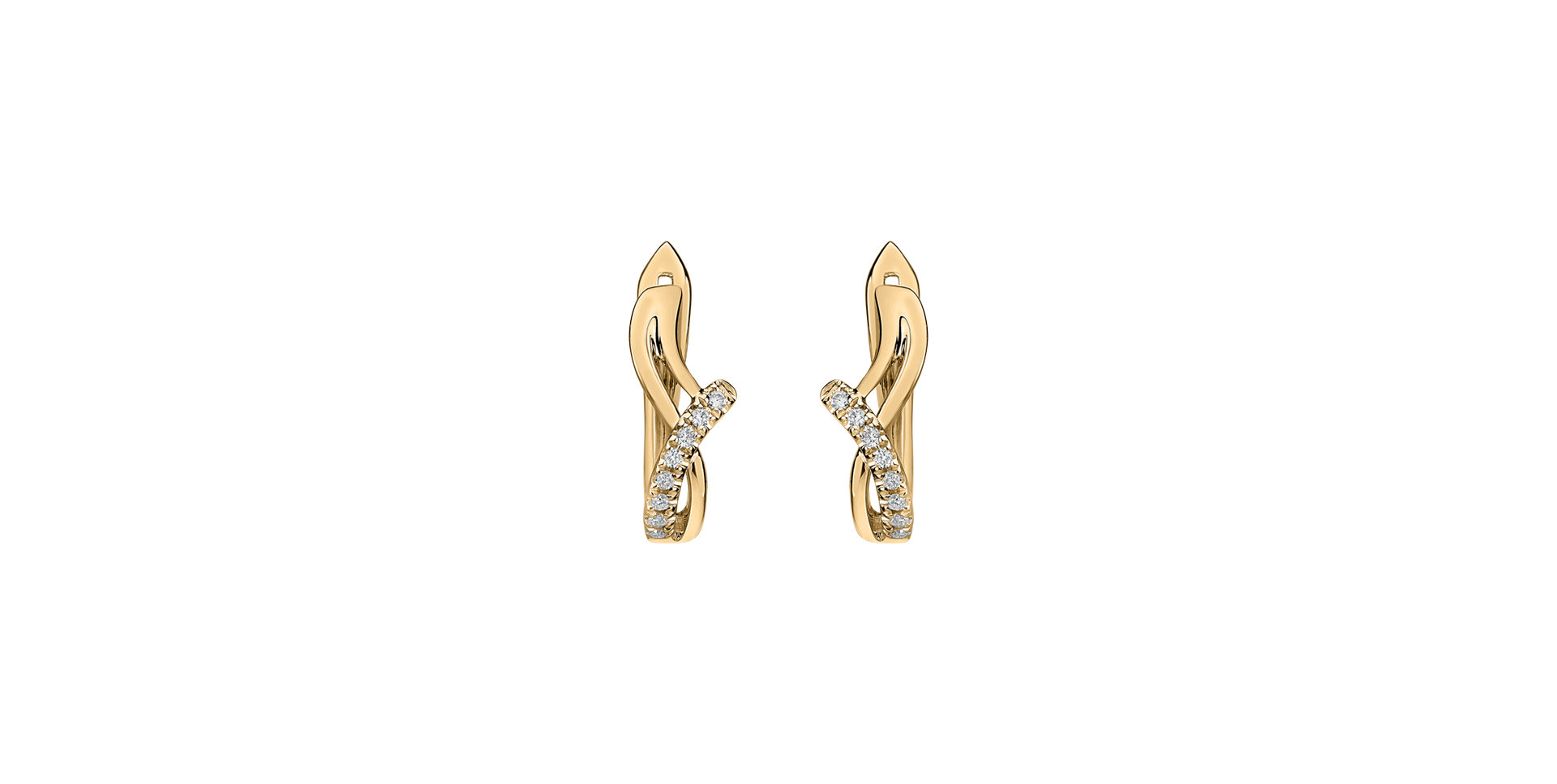 Diamond earrings Elegant Line
