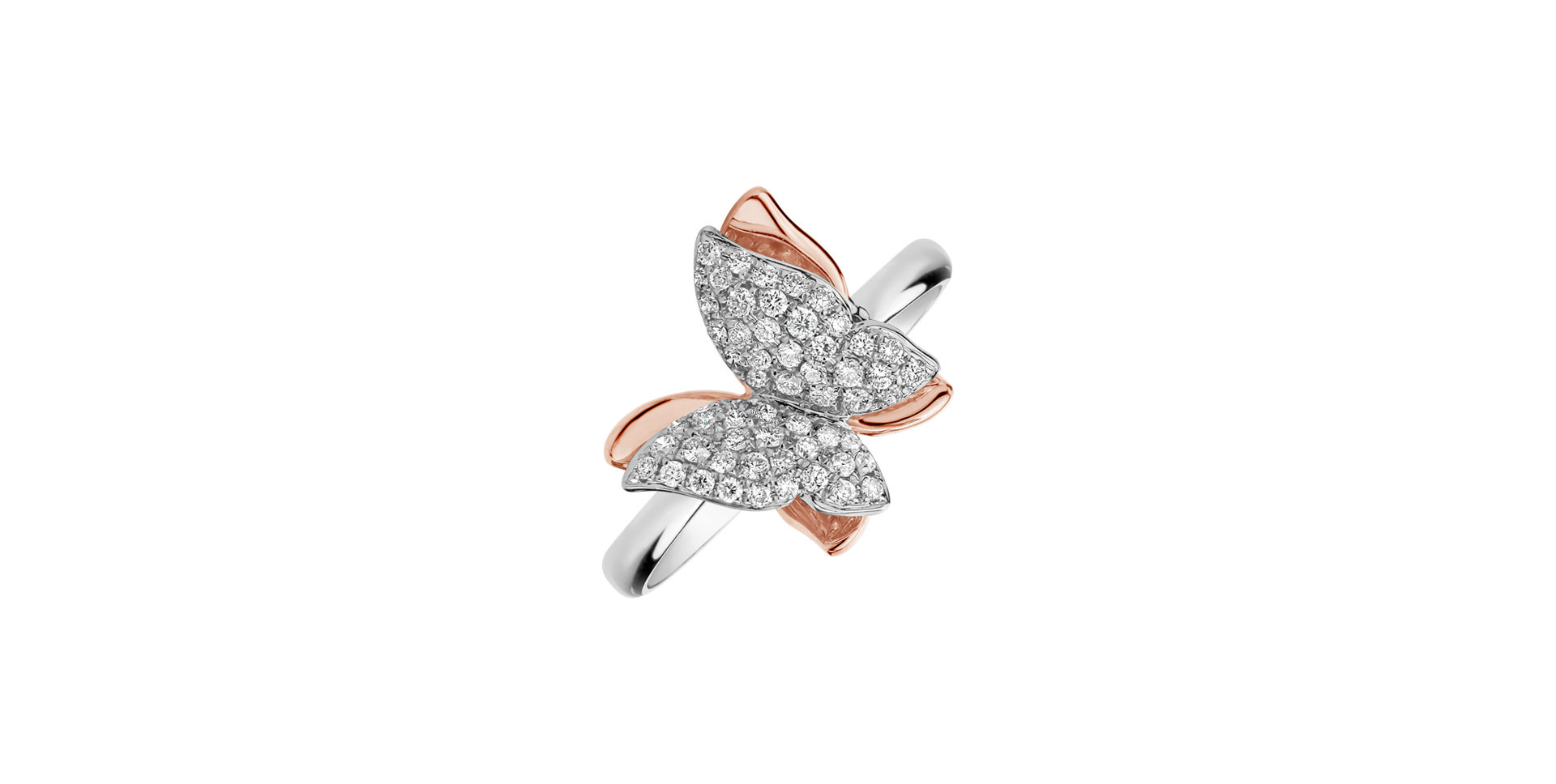 Diamond ring Butterfly Spirit