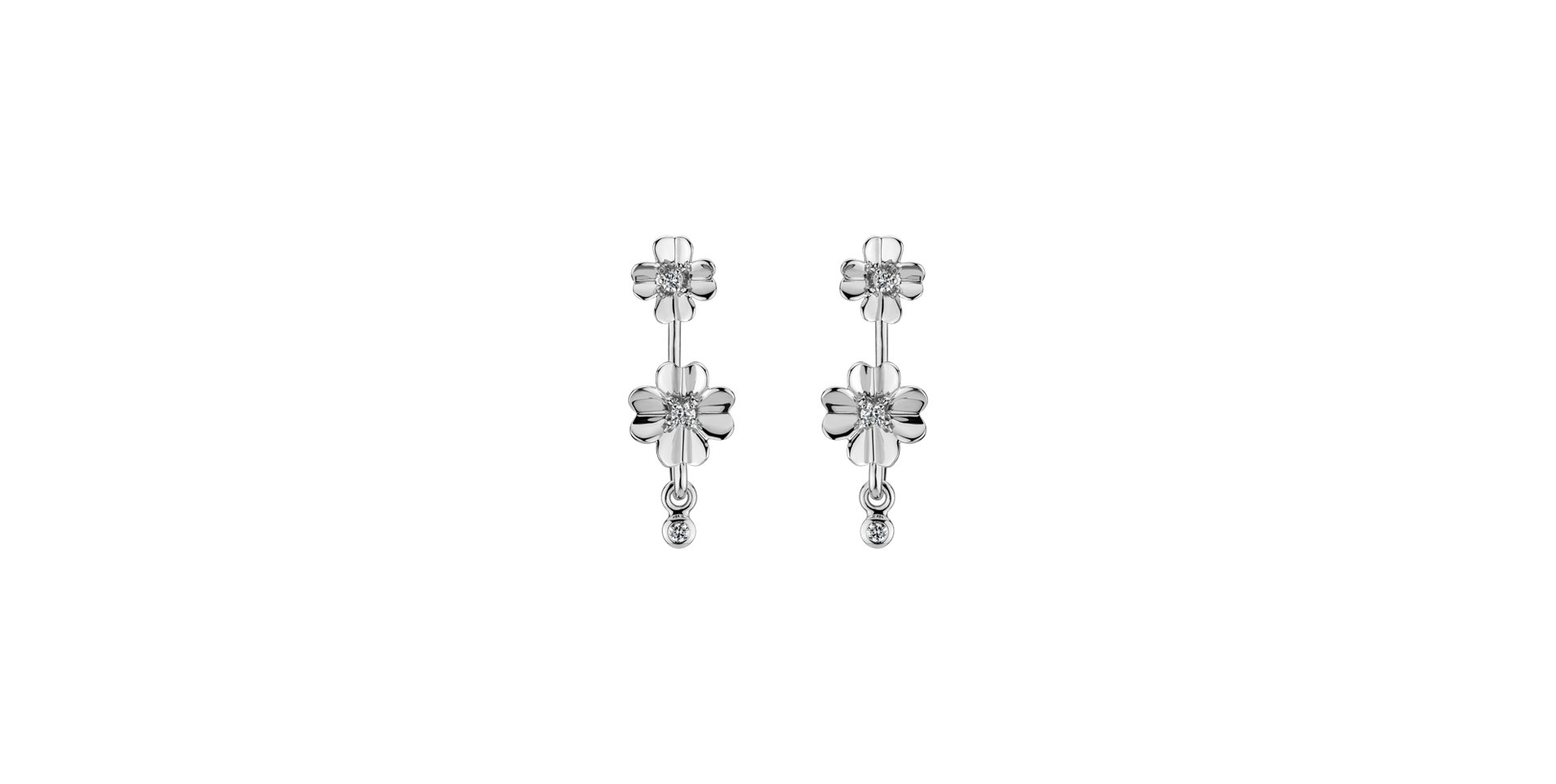 Diamond earrings Bloom Melancholy