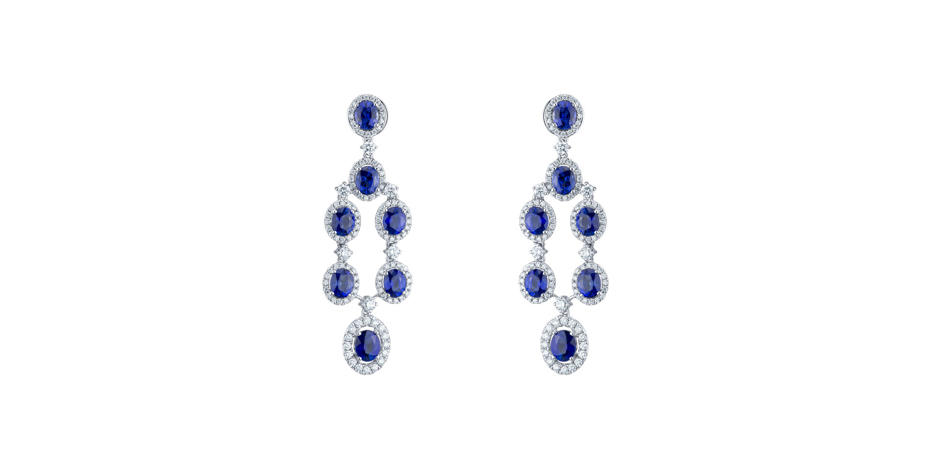 Diamond earrings and Sapphire Mephisto Symphony