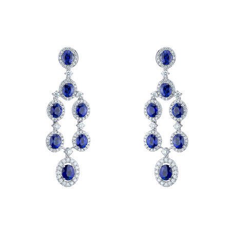 Diamond earrings and Sapphire Mephisto Symphony