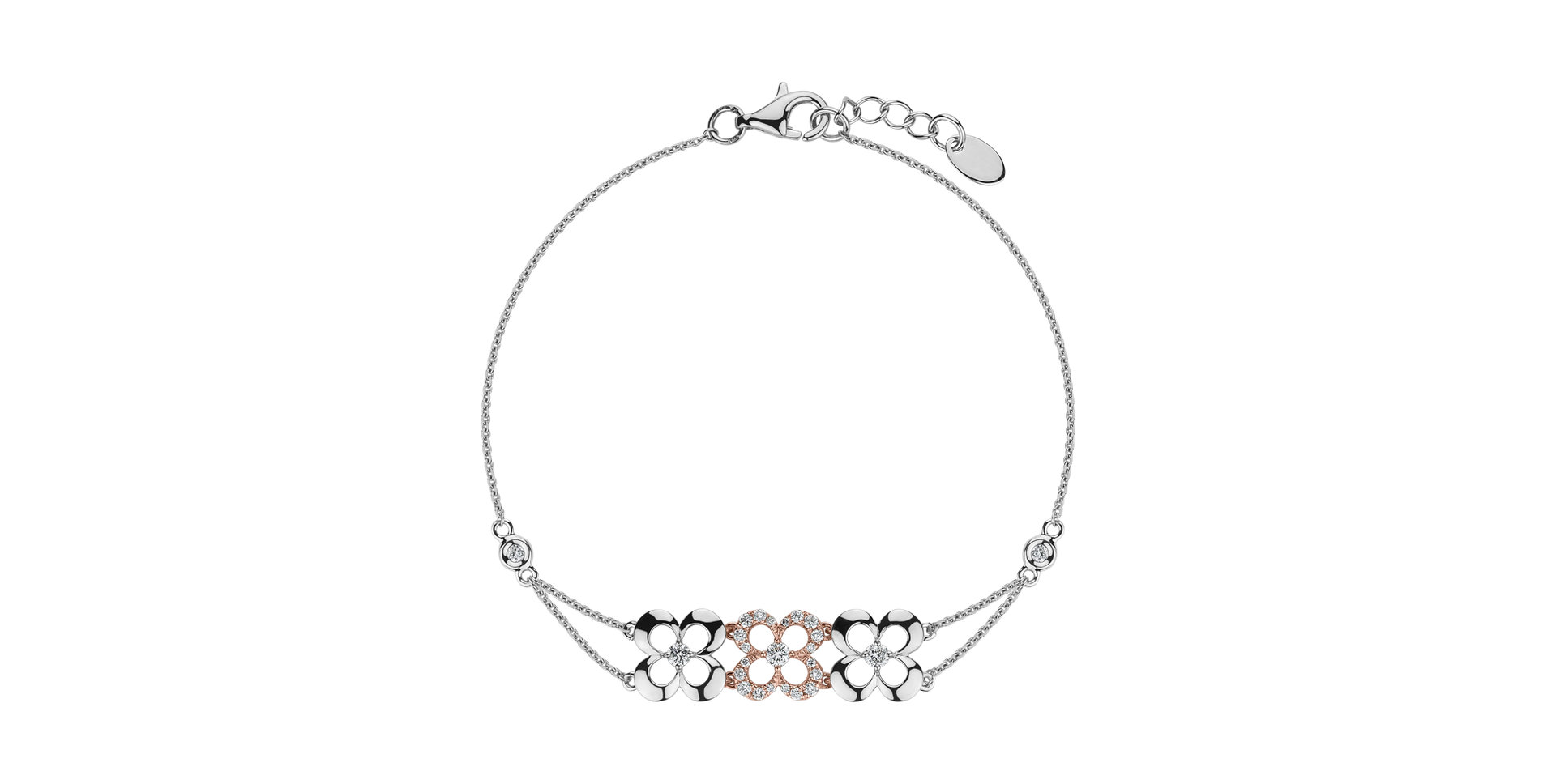 Bracelet with diamonds Starlight  Clover