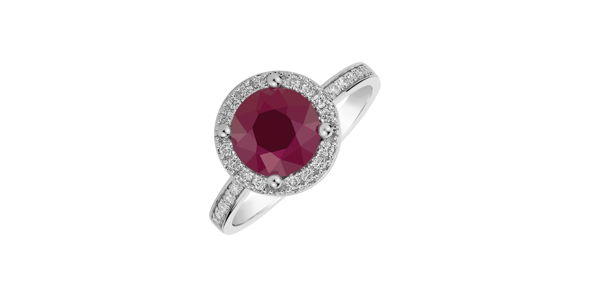 Diamond ring with Ruby Sin Signature