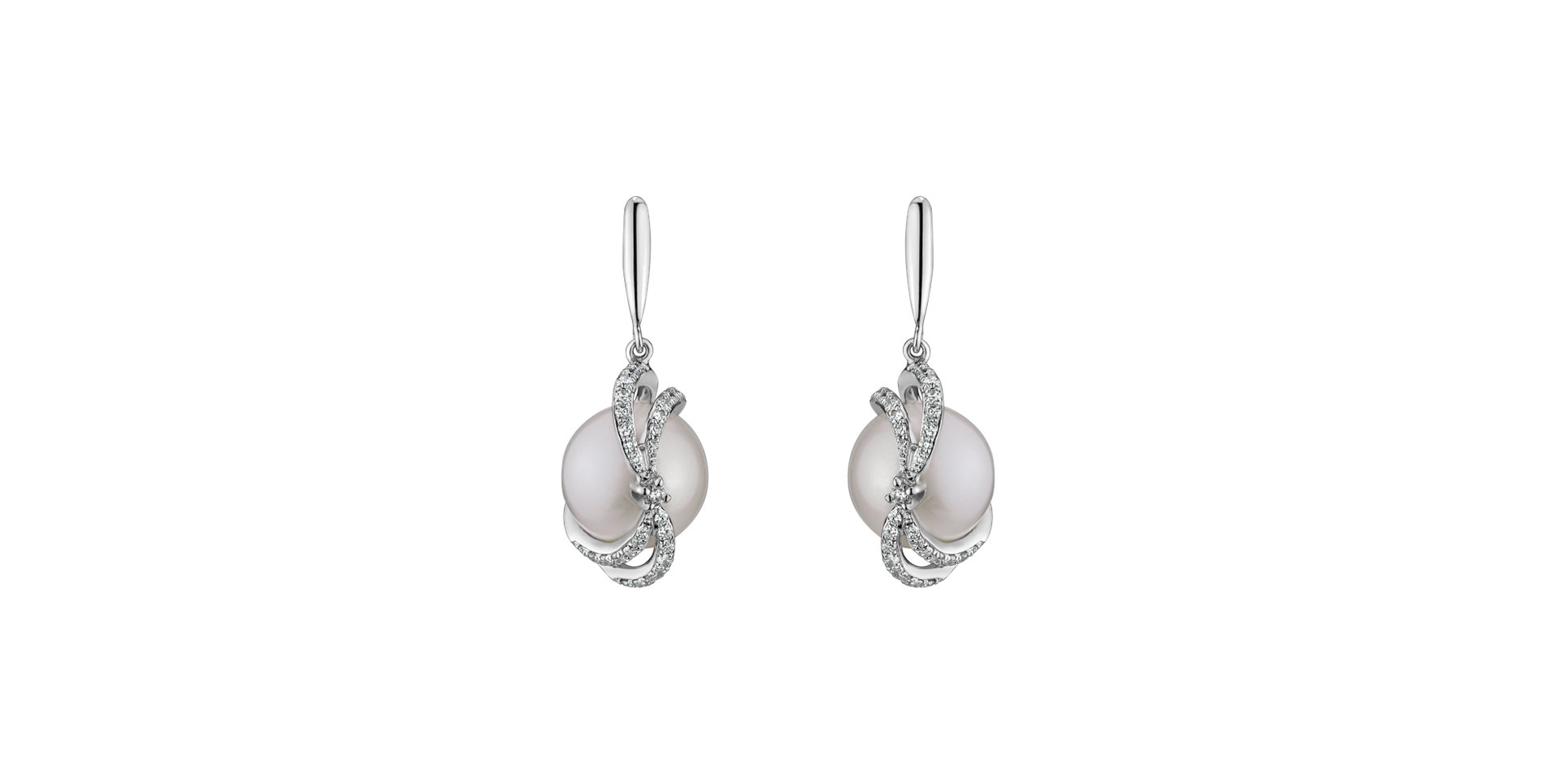 Diamond earrings with Pearl Cry me a river