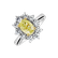 Ring with yellow and white diamonds Argelia4