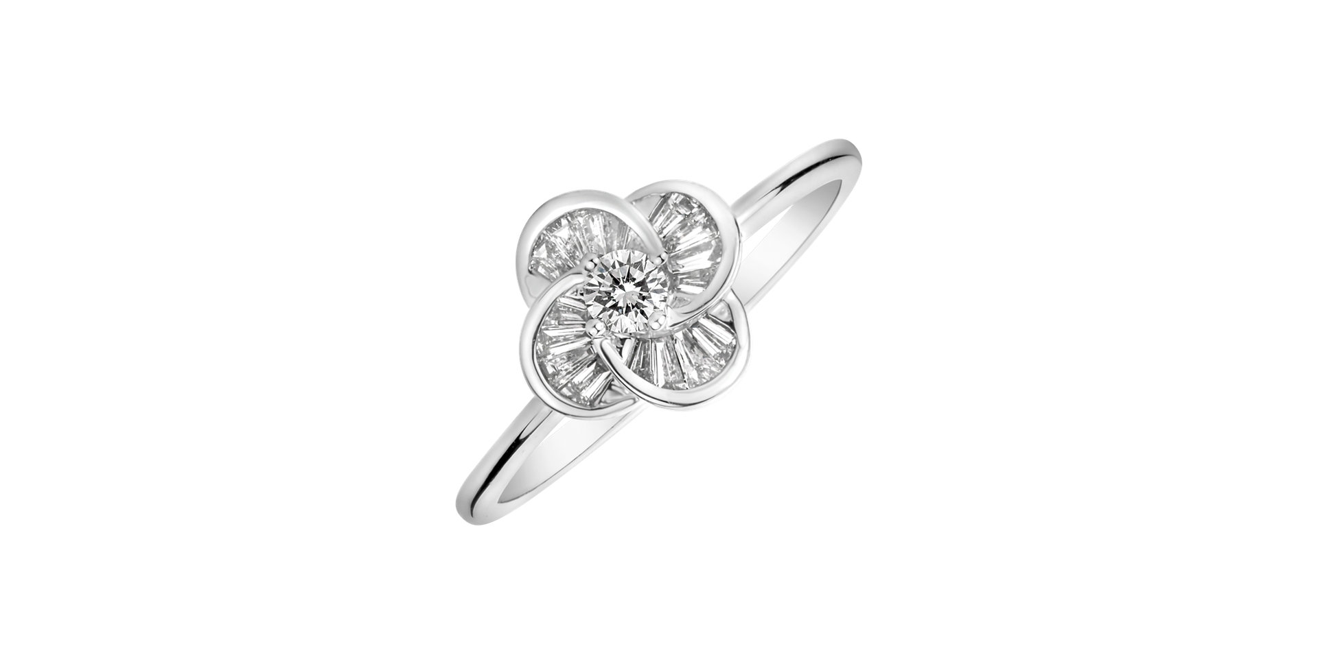 Diamond ring Sparkling Blossom