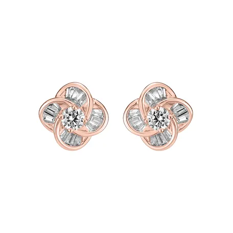 Diamond earrings Shiny Wildflowers