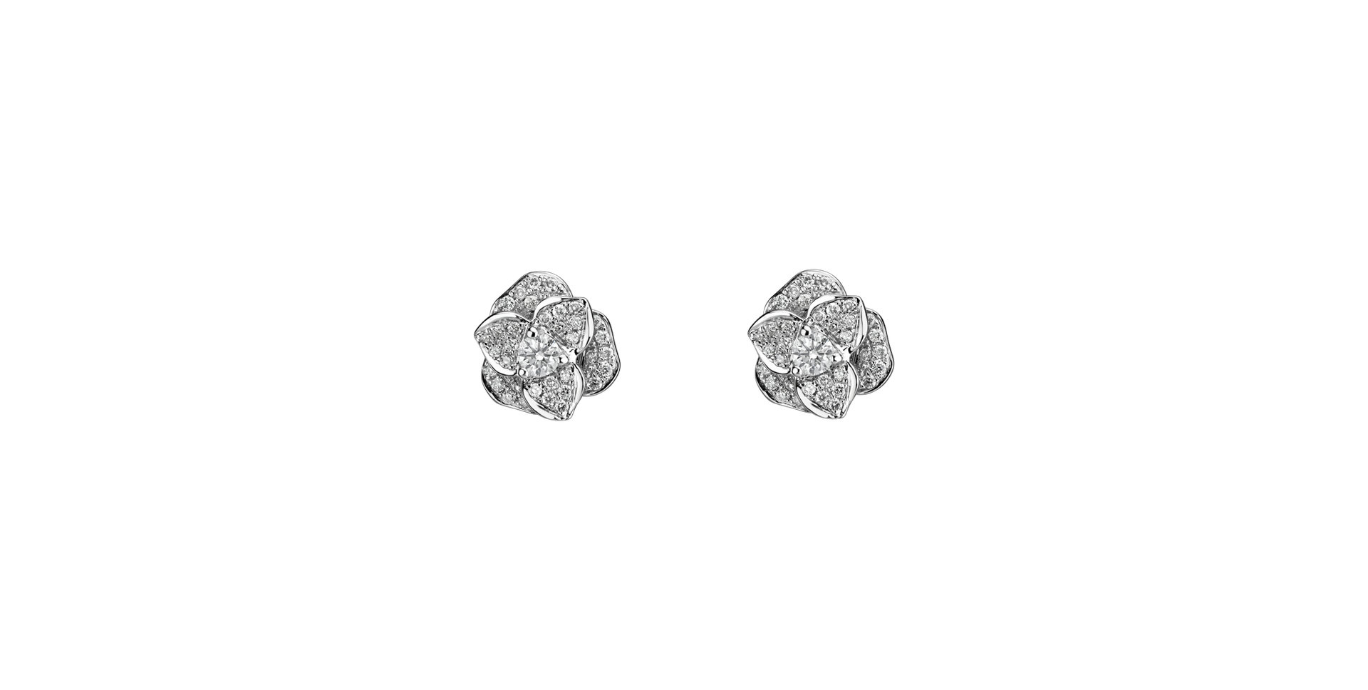 Diamond earrings Flower Wish