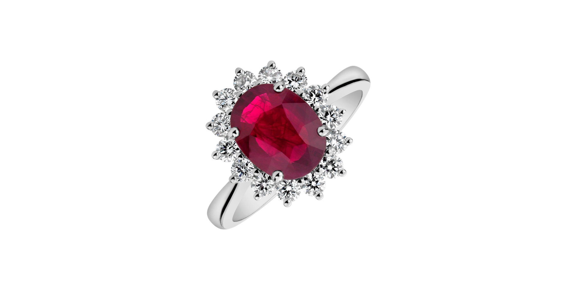 Diamond ring with Ruby Fabulous Lady