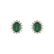 Diamond earrings with Emerald Princess Sparkle5