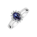 Diamond ring with Sapphire Space Courier4