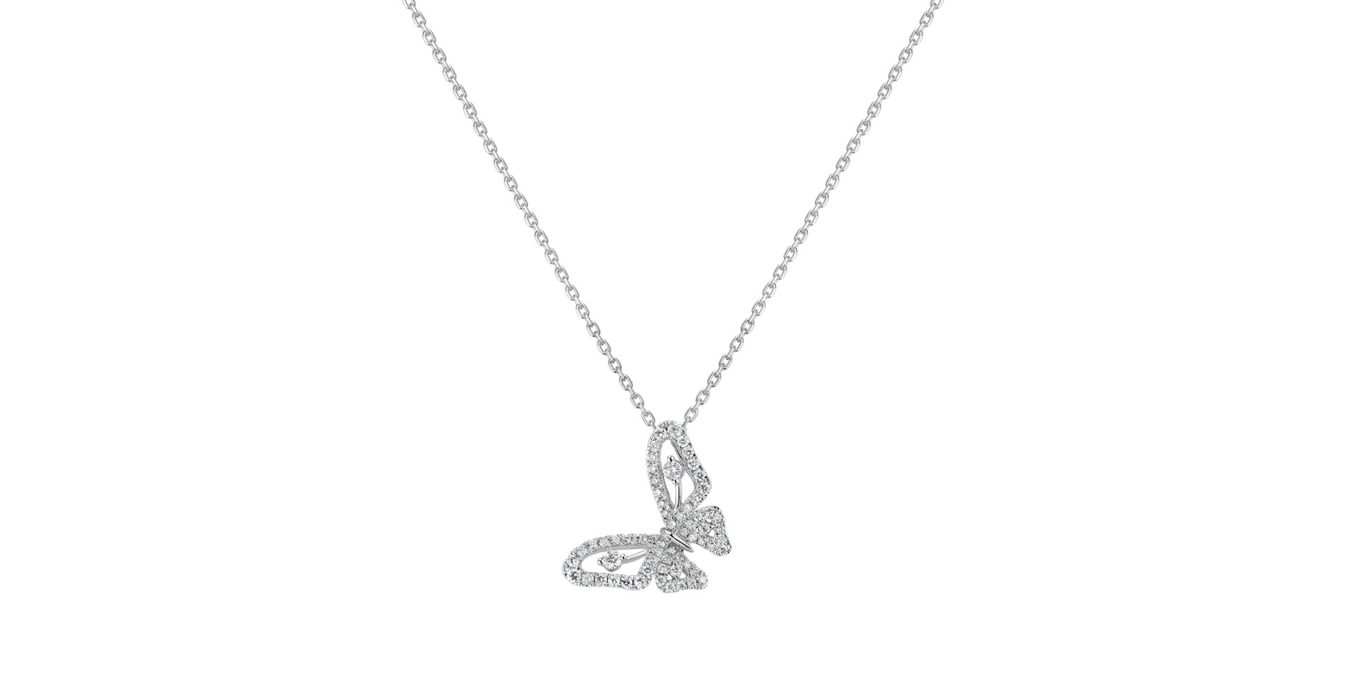 Diamond pendant Mister Butterfly