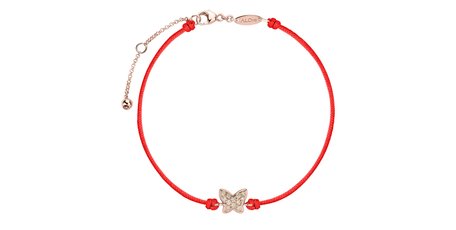 Bracelet with brown diamonds Magic Butterfly