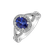 Diamond ring with Sapphire Space Princess3