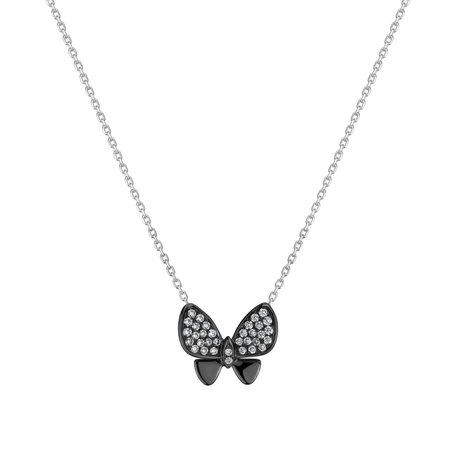 Diamond pendant Butterfly Night